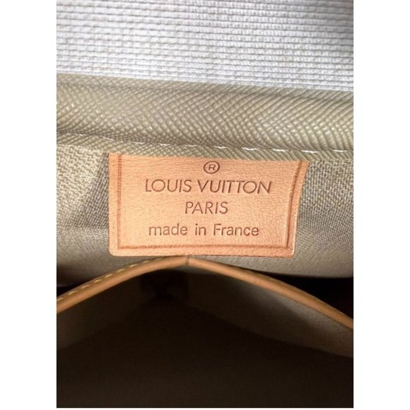Louis Vuitton Monogram Deauville Brown Coated Canvas Handbag With Leather Trim & - Picture 7 of 15